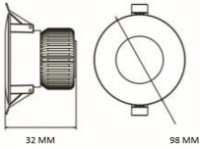 Lampă încorporabilă Horoz 016-048-1008-020 imaginea #2 — magazin online Desire.md