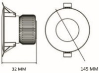 Lampă încorporabilă Horoz 016-048-1020-020 imaginea #2 — magazin online Desire.md