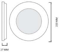 Встраиваемый светильник Horoz 016-087-0024-020 фото №2 — интернет-магазин Desire.md