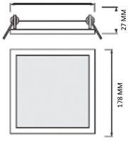 Lampă încorporabilă Horoz 016-088-0018-020 imaginea #2 — magazin online Desire.md