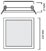 Lampă încorporabilă Horoz 016-088-0024-010 imaginea #2 — magazin online Desire.md