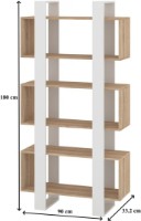 Стеллаж Пехотин Полка-18 Oak Sonoma/White фото №2 — интернет-магазин Desire.md