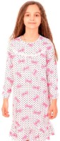 Детская ночная рубашка Bumbacel GCN22550K_0004_S47 White, 6-7 years