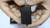 Brichetă Zippo 1618 Black Matte Slim imaginea #2 — magazin online Desire.md