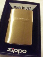 Brichetă Zippo 204 Reg Brushed Brass w/Solid Brass Engraved imaginea #3 — magazin online Desire.md