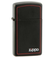 Зажигалка Zippo 218ZB Black Matte w/Zippo Logo-Border