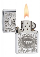 Зажигалка Zippo 24751 American Classic Crown Stamp High Polish Chrome фото №3 — интернет-магазин Desire.md