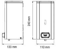 Dozator săpun lichid Mediclinics DJF0032C Bright Inox imaginea #2 — magazin online Desire.md