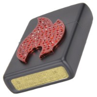 Brichetă Zippo 29106 Emblem Flame Black Matte