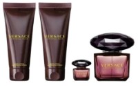 Парфюмерный набор для неё Versace Crystal Noir EDP 90ml + EDP 5ml + Shower Gel 100ml + Body Lotion 100ml