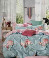 Постельное бельё O’llessya New Style Bumbac 200x220cm Albastru/Roz (12868/4)