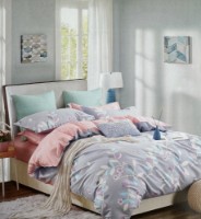 Постельное бельё O’llessya New Style Bumbac 200x220cm Gri/Roz (12868/5)