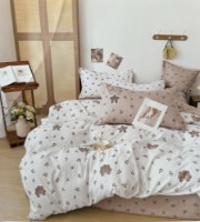 Постельное бельё O’llessya New Style De Luxe 200x220cm Alb/Bej (V-130/5) фото №1 — интернет-магазин Desire.md