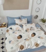 Lenjerie de pat O’llessya New Style De Luxe 200x220cm Albastru/Bej/Alb (V-130/10) imaginea #1 — magazin online Desire.md