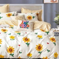 Постельное бельё O’llessya New Style De Luxe 200x220cm Galben/Alb (V-130/23) фото №1 — интернет-магазин Desire.md