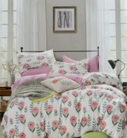 Постельное бельё O’llessya New Style De Luxe 200x220cm Roz/Roșu/Alb/Verde (V-130/24) фото №1 — интернет-магазин Desire.md