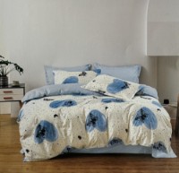 Lenjerie de pat O’llessya New Style New Style 200x220cm Alb/Albastru/Negru (V-85/27)