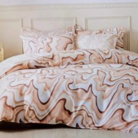 Lenjerie de pat O’llessya New Style New Style 200x220cm Alb/Roz/Bej (V-85/30)