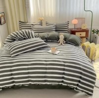 Lenjerie de pat O’llessya New Style New Style 200x220cm Gri/Alb (V-85/4)