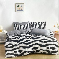 Lenjerie de pat O’llessya New Style New Style 200x220cm Negru/Alb (V-85/28)