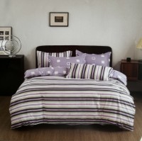 Lenjerie de pat O’llessya New Style New Style 200x220cm Violet/Negru/Alb (V-85/5)