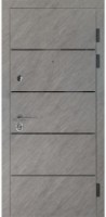 Uşă de exterior Булат В-81 559/191 Stone Cut/White Matte Smooth 850mm Right