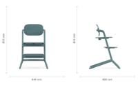 Scaun de masa Cybex Lemo Set 3in1 Suede Grey (521003179) imaginea #2 — magazin online Desire.md