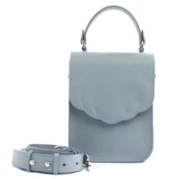 Geantă Pensees Mimi Gri Argintiu