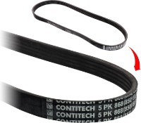 Curea trapezoidală Continental 5PK868ELAST imaginea #3 — magazin online Desire.md
