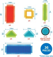 Set de construcție Battat Bristle Blocks 36pcs (BT3099Z) imaginea #2 — magazin online Desire.md