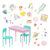 Seturi de veselă pentru păpuși Battat Glitter Girls Birthday (GG57188Z)