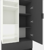 Dulap Nex Home A001L White Snow/Anthracite (NX-00000203) imaginea #3 — magazin online Desire.md