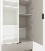 Dulap Nex Home A001L White Snow/Cashmere (NX-00000202) imaginea #3 — magazin online Desire.md