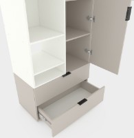 Dulap Nex Home A001L White Snow/Cashmere (NX-00000202) imaginea #4 — magazin online Desire.md