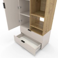 Шкаф Nex Home A001R Cashmere/Oak Artisan (NX-00000198) фото №3 — интернет-магазин Desire.md