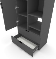 Шкаф Nex Home A001R PAL Anthracite (NX-00000197) фото №4 — интернет-магазин Desire.md