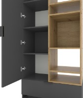 Dulap Nex Home A001R PAL Anthracite/Oak Artisan (NX-00000196) imaginea #3 — magazin online Desire.md