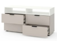 Comodă TV Nex Home A020 Cashmere/White Snow (NX-00000223) imaginea #2 — magazin online Desire.md