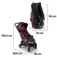Коляска Bugaboo Butterfly Black/Dark Cherry фото №5 — интернет-магазин Desire.md