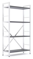 Стеллаж Nex Home Loft 1100x600x240mm White/Anthracite (NX-00000173) фото №2 — интернет-магазин Desire.md