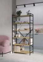 Etajeră Nex Home Loft 1700x800x350mm Anthracite/Oak Artisan (NX-00000180) imaginea #5 — magazin online Desire.md