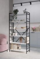 Стеллаж Nex Home Loft 1700x800x350mm Anthracite/White Snow (NX-00000181) фото №5 — интернет-магазин Desire.md