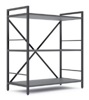 Etajeră Nex Home Loft 900x800x400mm Anthracite/Anthracite (NX-00000170) imaginea #2 — magazin online Desire.md