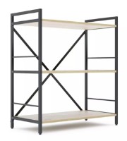 Стеллаж Nex Home Loft 900x800x400mm Anthracite/Oak Artisan (NX-00000168) фото №2 — интернет-магазин Desire.md