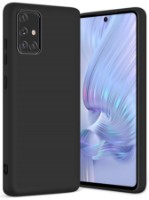Чехол Helmet Liquid Silicone Samsung A71 Black (HMT-CLISSA71BK)