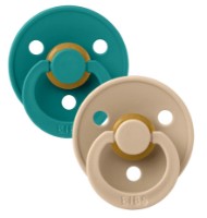 Suzeta BIBS Colour 2 Pack - Scuba/Taupe 0+ months (110453)