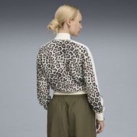 Jachetă damă Puma T7 Leo Luxe Aop Short Track Jacket Alpine Snow/Ice Coffee, s.L imaginea #3 — magazin online Desire.md