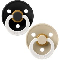 Пустышка BIBS Colour Glow 2 Pack - Black/Vanilla 0+ months (110251)