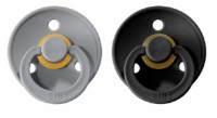 Пустышка BIBS Colour Glow 2 Pack - Cloud/Black 18+ months (130270)