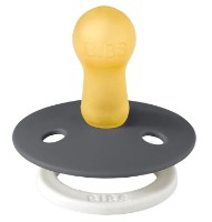 Suzeta BIBS Colour Glow 2 Pack - Iron/Baby Blue 18+ months (130369) imaginea #4 — magazin online Desire.md